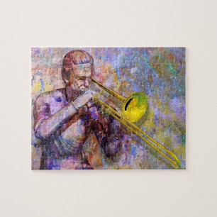 Trombonen förbryllar solo pussel
