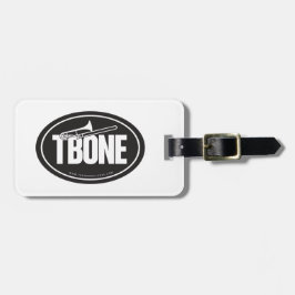 Trombonen instrumenterar fodralmärkren bagagebricka