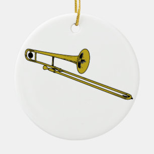 Trombonen utrustar julgransprydnad keramik