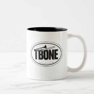Tromboneoval-klistermärke mugg
