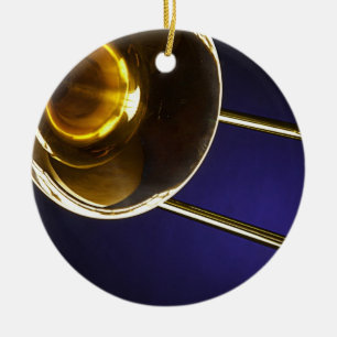 Tromboneprydnad Julgransprydnad Keramik