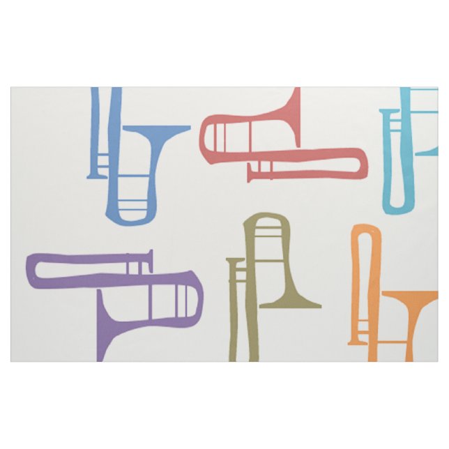Trombones Tyg (Fat Quarter)