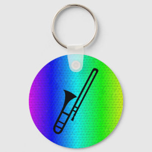 Trombonesilhouettekeychain Nyckelring