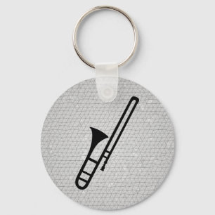 Trombonesilhouettekeychain Nyckelring
