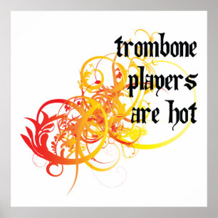 Trombonespelare hoas poster