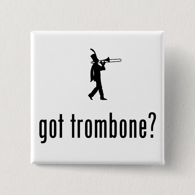 Trombonespelare Knapp (Framsida)