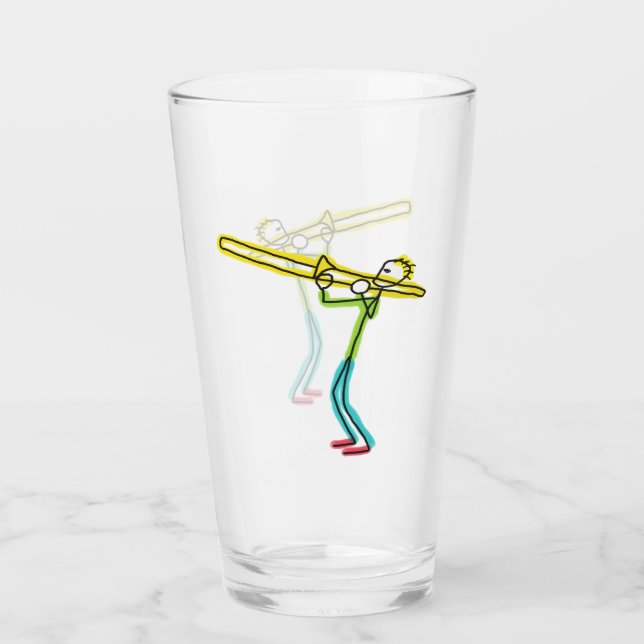 Trombonestickman Glaskopp (Framsida)
