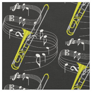 Trombonetygmörk Tyg