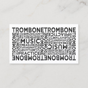 Trombonetypografi Visitkort