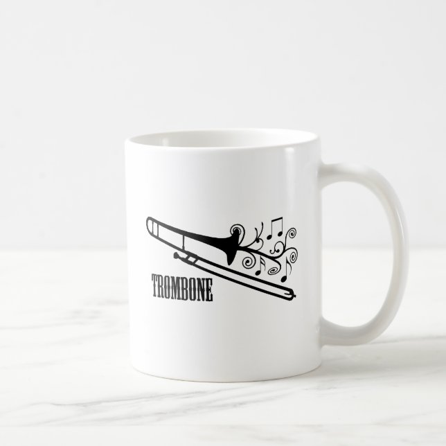 Trombonevektordesign Kaffemugg (Höger)
