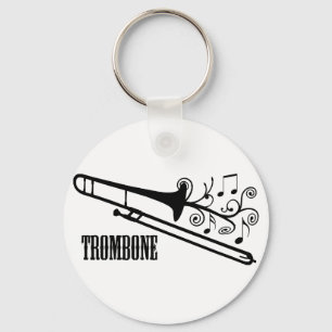 Trombonevektordesign Nyckelring