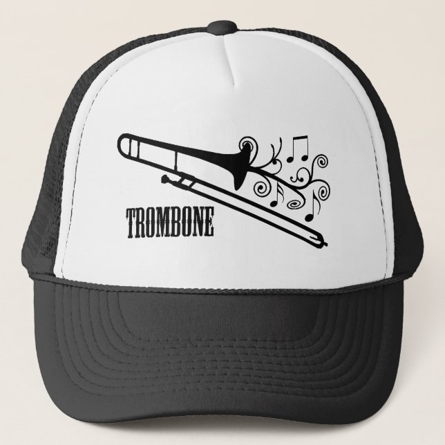 Trombonevektordesign Truckerkeps (Framsida)
