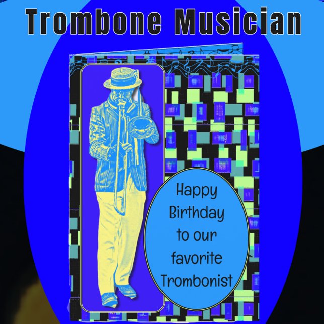 Trombonist grattis på födelsedagen Favorite Kort (Skapare uppladdad)