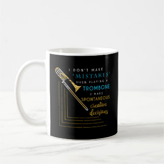 Trombonist Jazz Musician Marching Band Trombone Kaffemugg