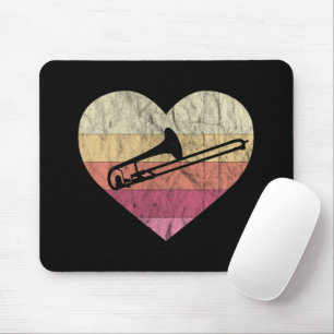 Trombonist Kärlek spelar Trombone Musmatta