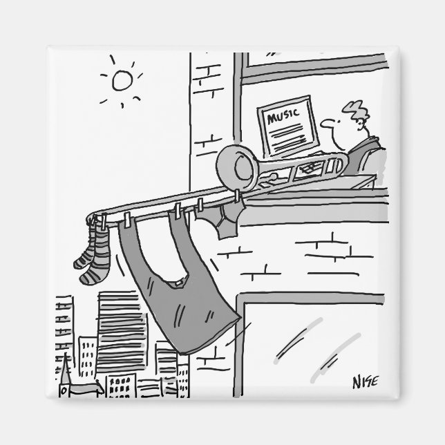 Trombonist Tvättar ut Magnet (Framsidan)