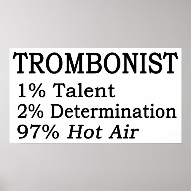 Trombonistt Hett Luft Poster (Framsidan)