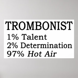 Trombonistt hettluft poster