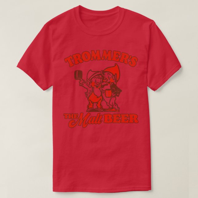 Trommare gnomes Retro Defunect Malt Beer T Shirt (Design framsida)