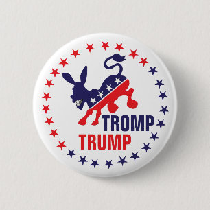 Tromp Trump Kicka Democratic Donkey Political Knapp