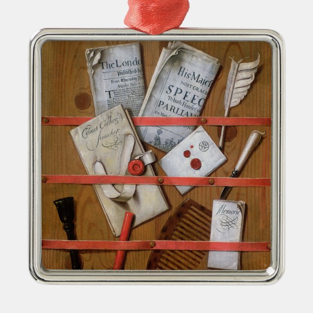 Trompe - l ' oeil, 1702 julgransprydnad metall (Framsidan)