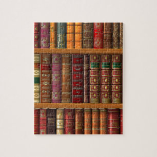 Trompe - l ' oeil "franskt bibliotek ", pussel