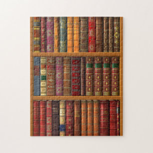 Trompe - l ' oeil "franskt bibliotek". pussel