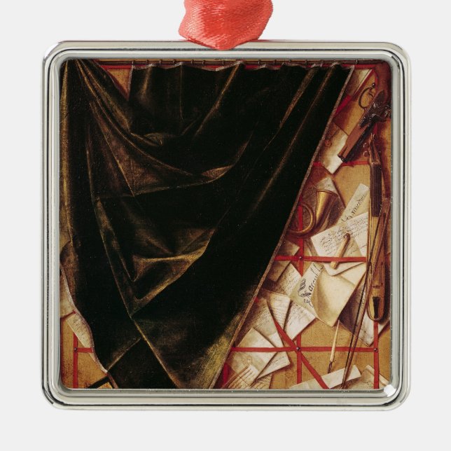 Trompe - l ' oeil julgransprydnad metall (Framsidan)