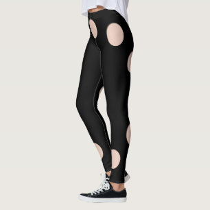 Trompe - l ' oeil med cirklar hål för flår tona leggings