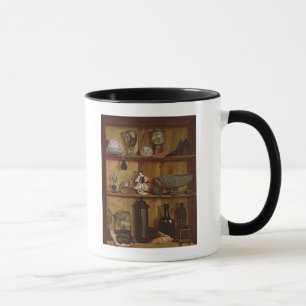 Trompe - l ' oeil med en Statuette av Hercules Mugg