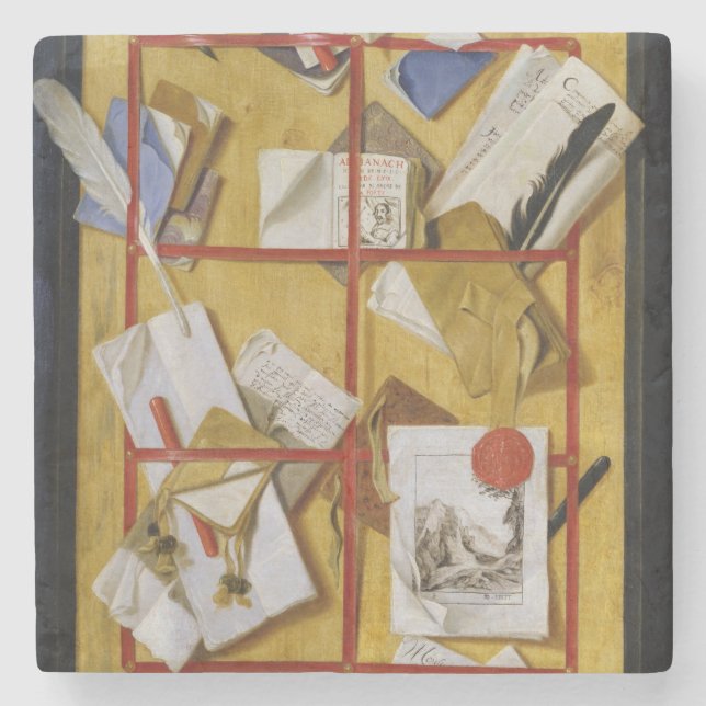 Trompe - l ' oeil underlägg sten (Framsidan)