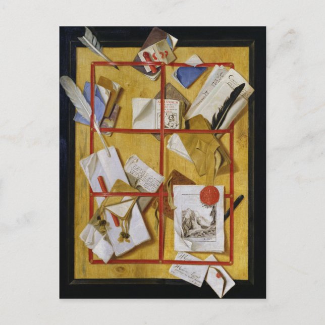 Trompe - l ' oeil vykort (Framsida)