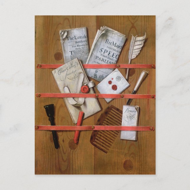 Trompe l'oeil, 1702 vykort (Framsida)