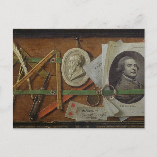 Trompe l'Oeil, 1785 Vykort (Framsida)