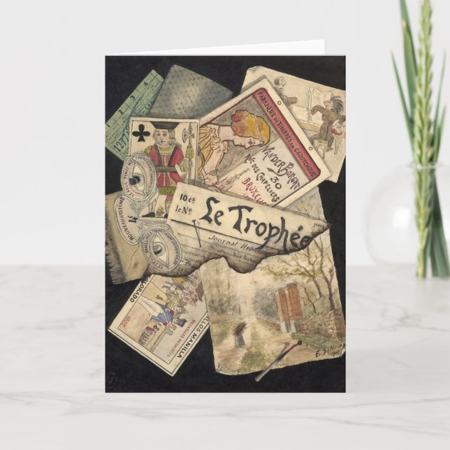 Trompe l'oeil | E. Delcroix Kort (Framsida)