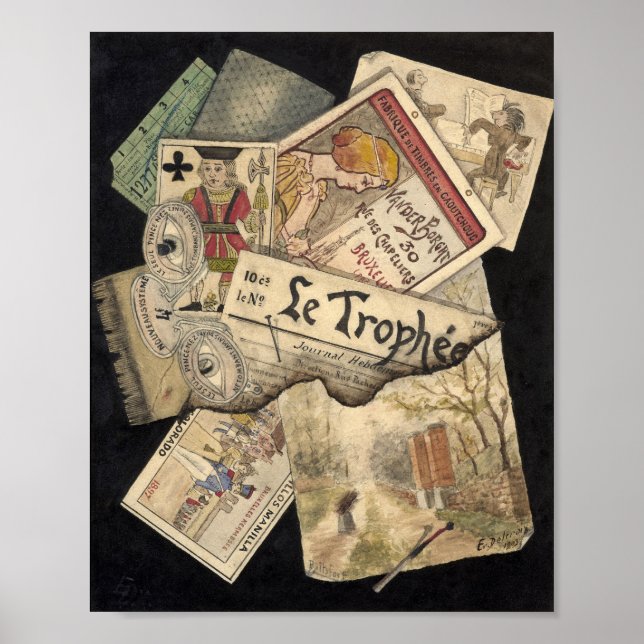 Trompe l'oeil | E. Delcroix Poster (Framsidan)