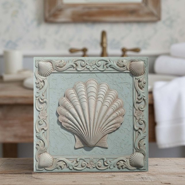 Trompe L'oeil Marin Liv Clamskal ID1190d Kakelplatta (Skapare uppladdad)