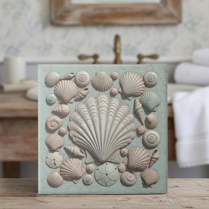 Trompe L'oeil Marin Liv Skal Samling ID1190b Kakelplatta