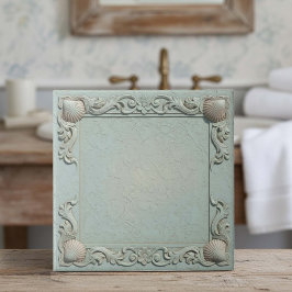 Trompe L'oeil Marinliv Skal Kant 2 ID1190j Kakelplatta