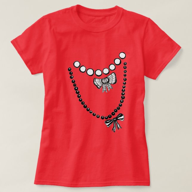 Trompe L'oeil Necklaces T-shirt (Design framsida)