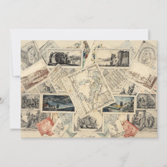 Trompe l'oeil of a Karta of Italien | P. Verburght (Framsida)