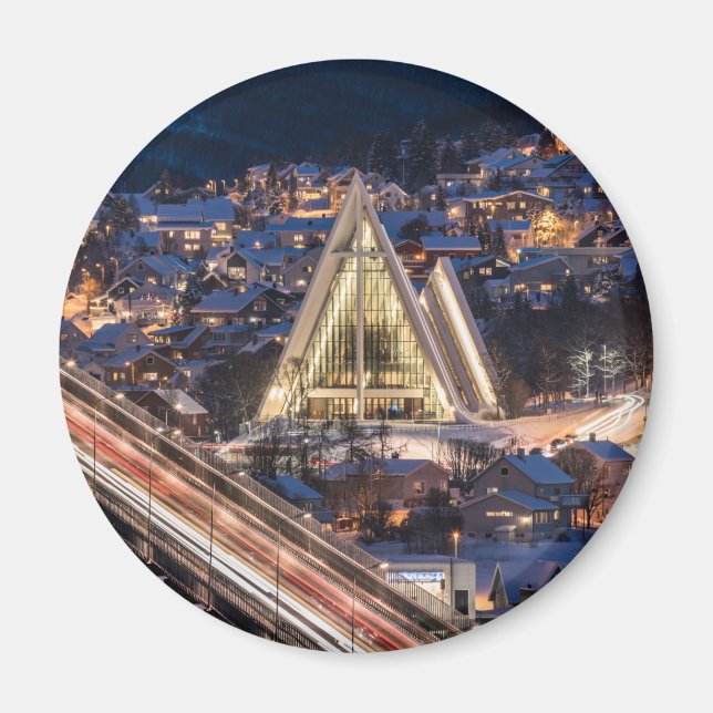 Tromso Arktisk katedral Magnet (Framsidan)