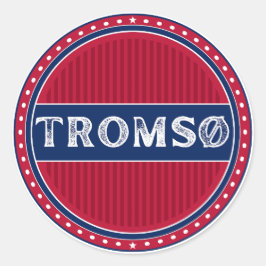 Tromsø City Pride Emblem – Norwegian Identity Runt Klistermärke
