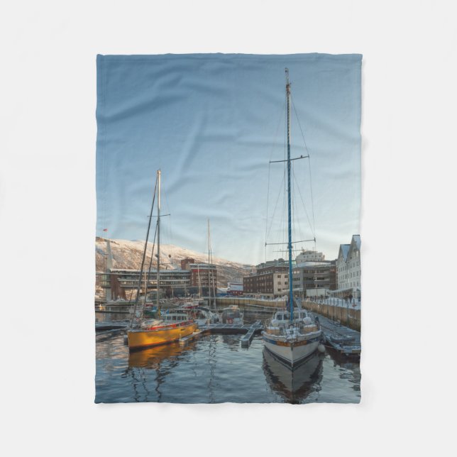 Tromso Norge Fleecefilt (Framsidan)
