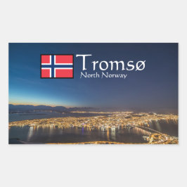 Tromso Norge Rektangulärt Klistermärke