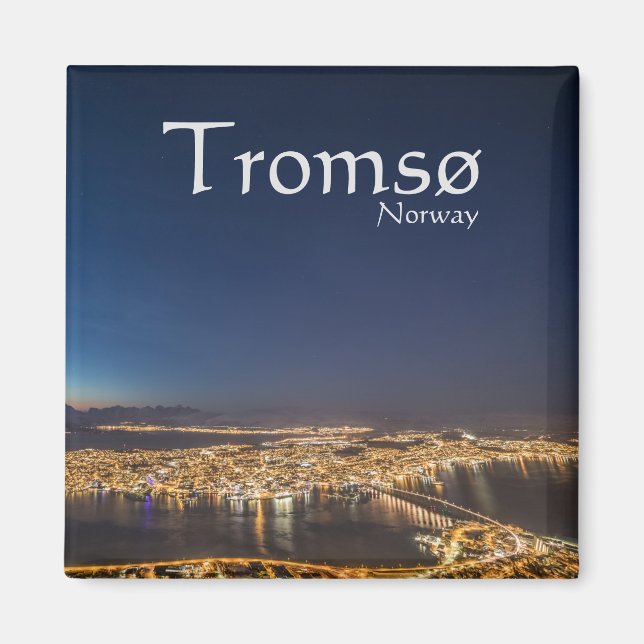Tromso Norge Souvenir Magnet (Framsidan)