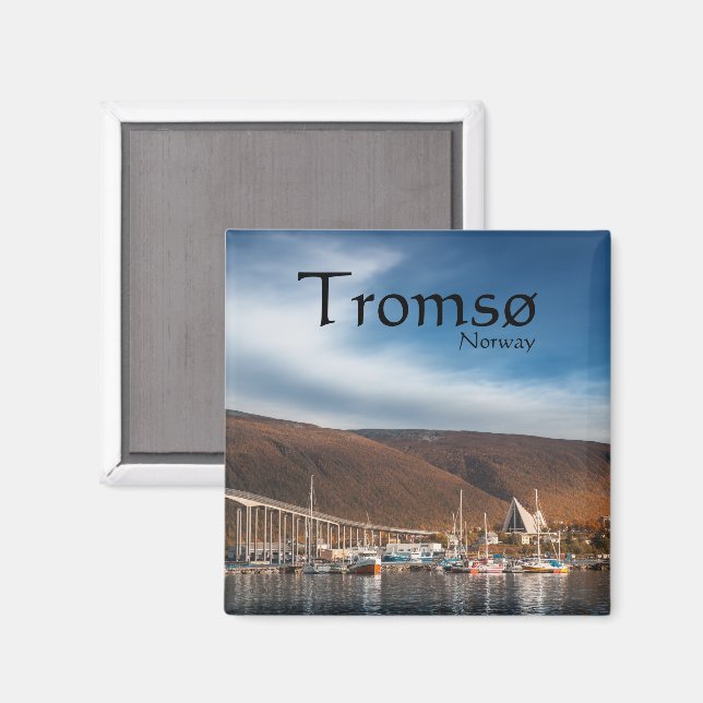Tromso Norge Souvenir Magnet (Front/Back)