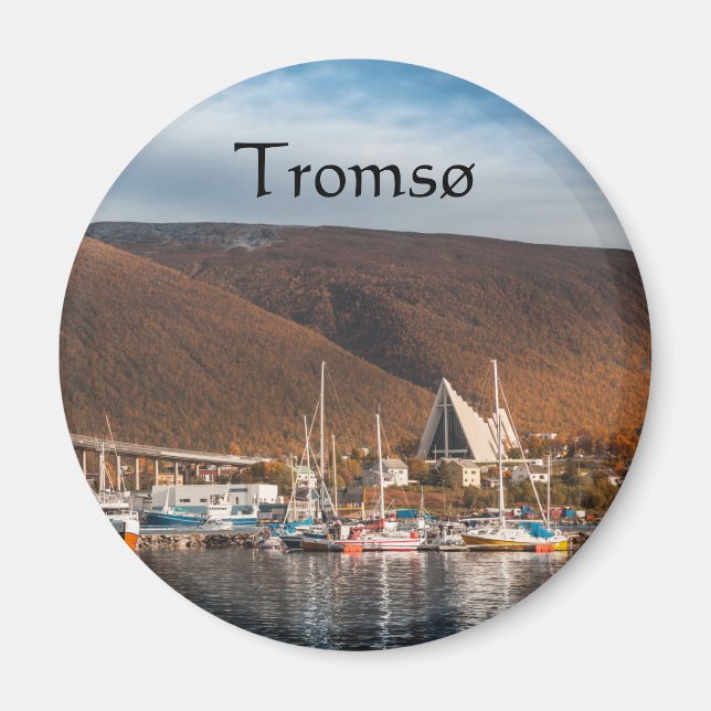 Tromso Norge Souvenir Magnet (Framsidan)