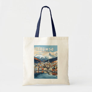 Tromso Norge Travel Art Vintage Tygkasse