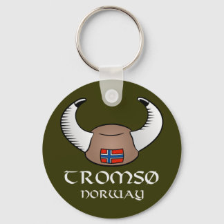 Tromso Norge Viking Hat Nyckelring